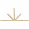 Ekena Millwork Saratoga Rough Sawn Timber Gable Bracket, Douglas Fir, 96"W x 64"H x 2"D x 4"F, 16/12 Pitch GBW096X64X0204SAR00RDF - alternate 5